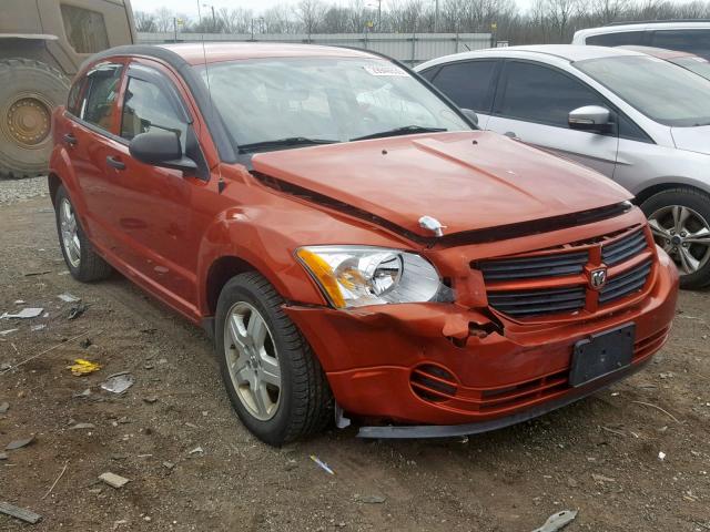 1B3HB28C98D716067 - 2008 DODGE CALIBER ORANGE photo 1