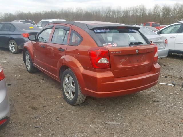 1B3HB28C98D716067 - 2008 DODGE CALIBER ORANGE photo 3