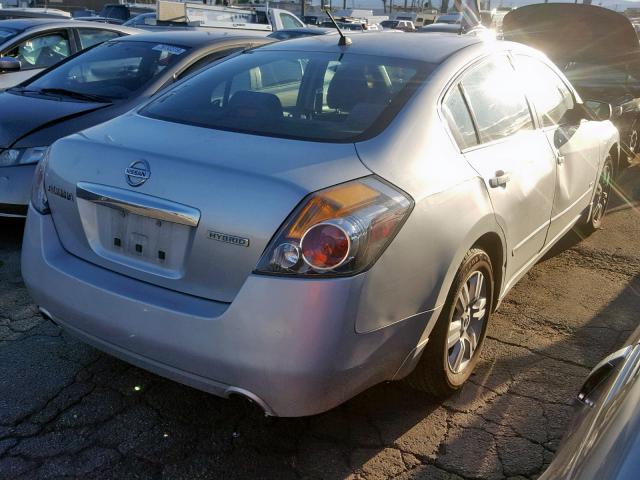 1N4CL2AP4AC128792 - 2010 NISSAN ALTIMA HYB SILVER photo 4