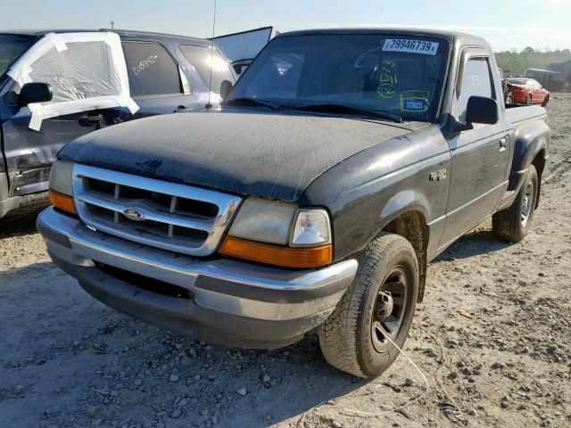 1FTYR10C5WPA30913 - 1998 FORD RANGER BLACK photo 2