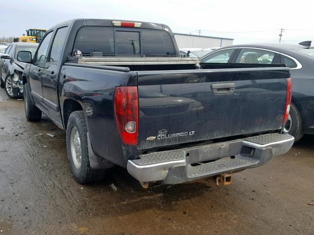 1GCCS138068213541 - 2006 CHEVROLET COLORADO BLACK photo 3