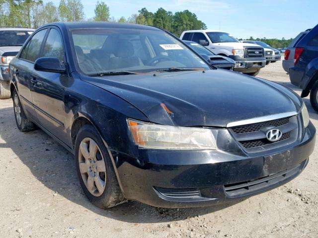 5NPET46C56H106221 - 2006 HYUNDAI SONATA GL BLACK photo 1