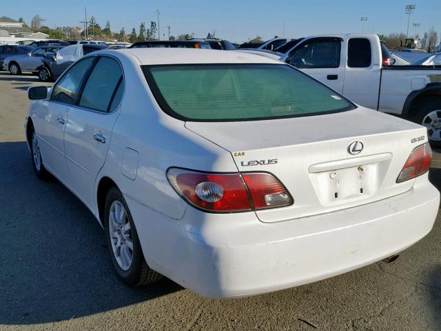 JTHBF30G130113058 - 2003 LEXUS ES 300 WHITE photo 3