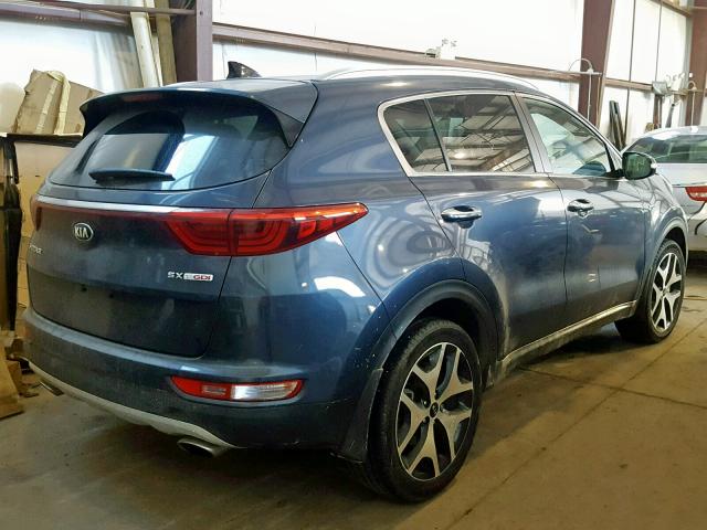 KNDPRCA63H7251929 - 2017 KIA SPORTAGE S BLUE photo 4