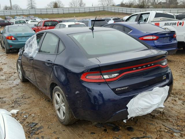 1C3CDFBA9GD605104 - 2016 DODGE DART SXT BLUE photo 3