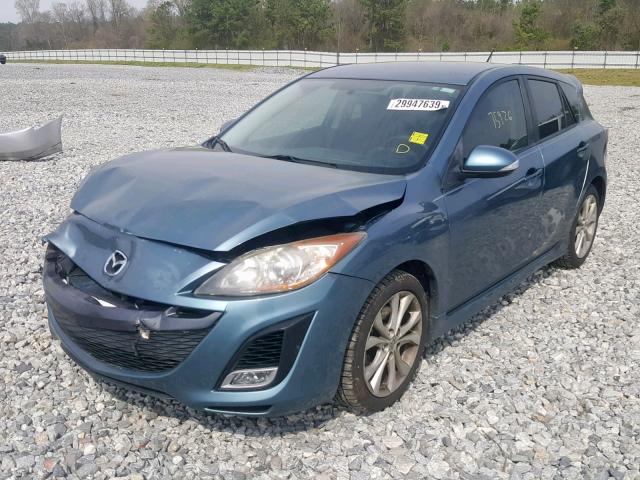 JM1BL1H54A1238807 - 2010 MAZDA 3 S GRAY photo 2