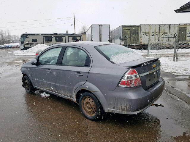 KL1TG55698B238276 - 2008 CHEVROLET AVEO LT GRAY photo 3