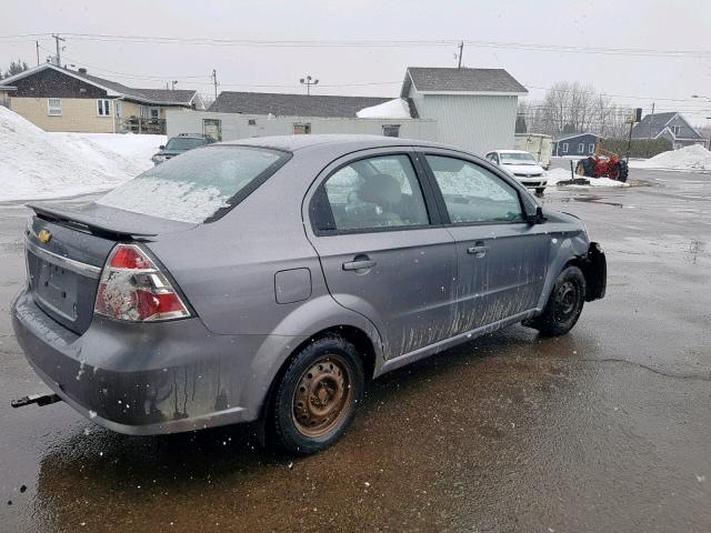 KL1TG55698B238276 - 2008 CHEVROLET AVEO LT GRAY photo 4