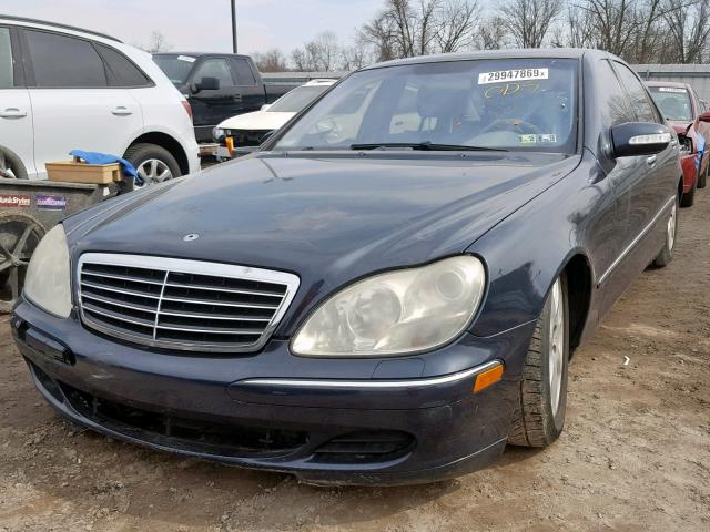 WDBNG84J33A329744 - 2003 MERCEDES-BENZ S 500 4MAT BLUE photo 2