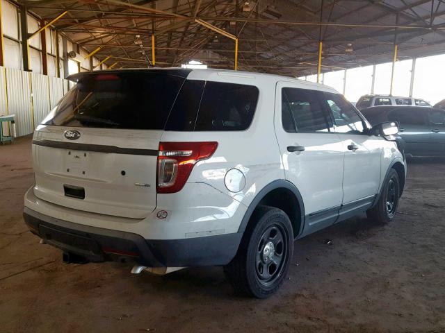 1FM5K8AR1DGC73758 - 2013 FORD EXPLORER P WHITE photo 4