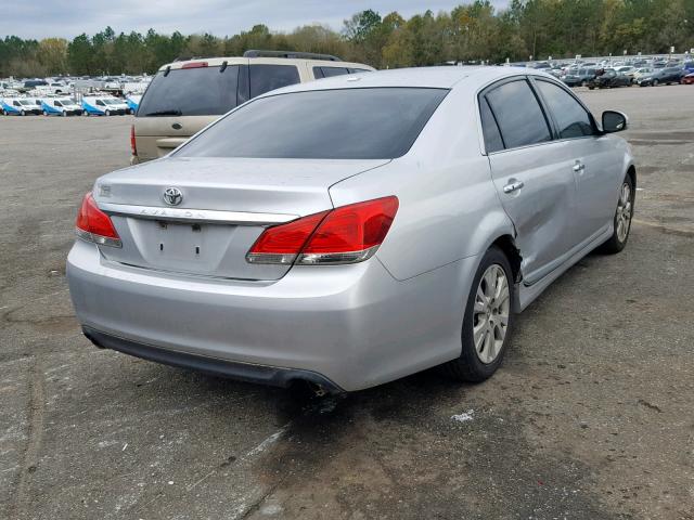 4T1BK3DB1BU386810 - 2011 TOYOTA AVALON BAS SILVER photo 4