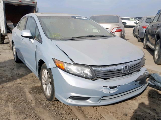 19XFB2F92CE334872 - 2012 HONDA CIVIC EXL BLUE photo 1