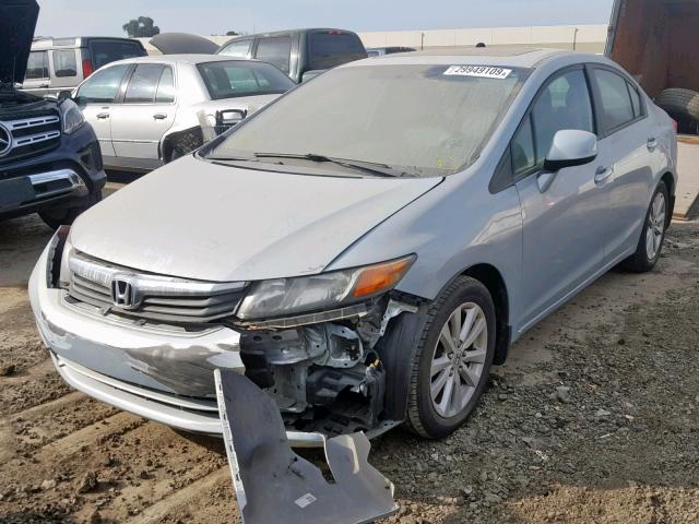 19XFB2F92CE334872 - 2012 HONDA CIVIC EXL BLUE photo 2