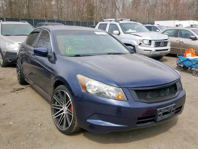 1HGCP26829A128654 - 2009 HONDA ACCORD EXL BLUE photo 1