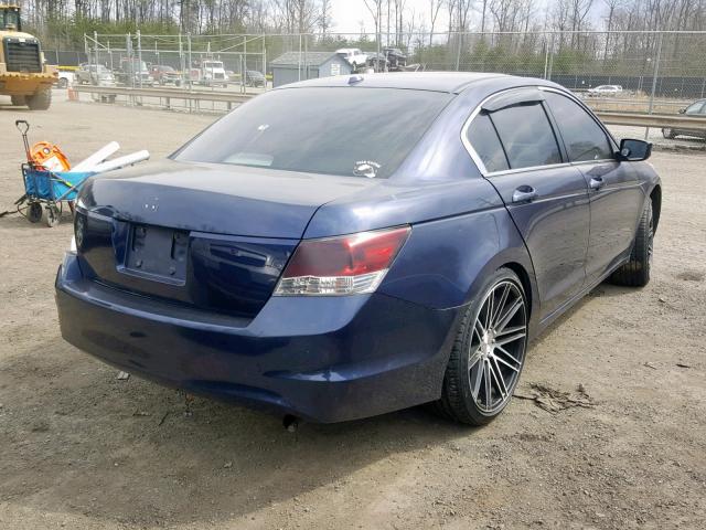 1HGCP26829A128654 - 2009 HONDA ACCORD EXL BLUE photo 4