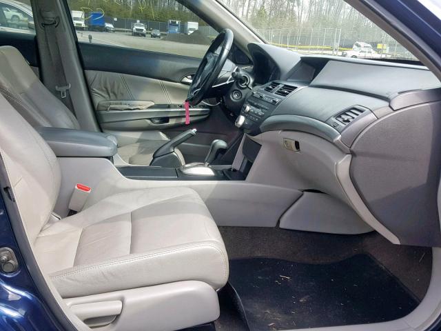 1HGCP26829A128654 - 2009 HONDA ACCORD EXL BLUE photo 5