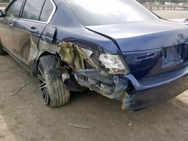 1HGCP26829A128654 - 2009 HONDA ACCORD EXL BLUE photo 9