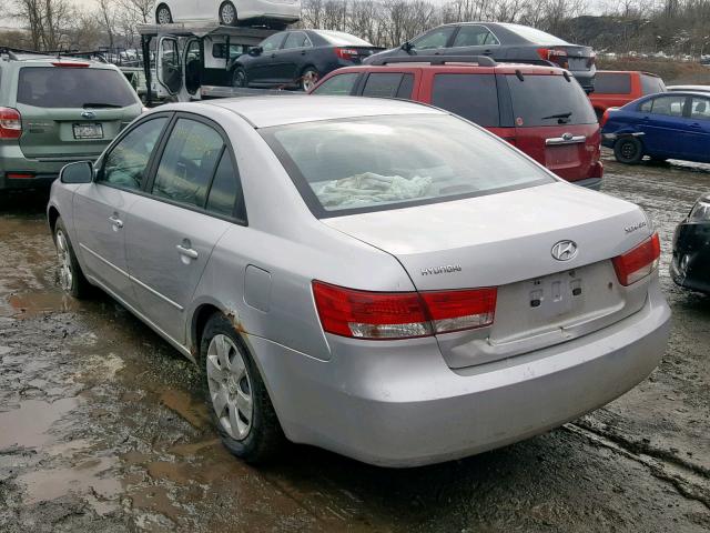 KMHET46C16A145410 - 2006 HYUNDAI SONATA GL SILVER photo 3