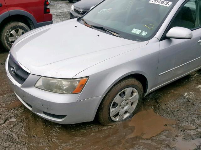 KMHET46C16A145410 - 2006 HYUNDAI SONATA GL SILVER photo 9