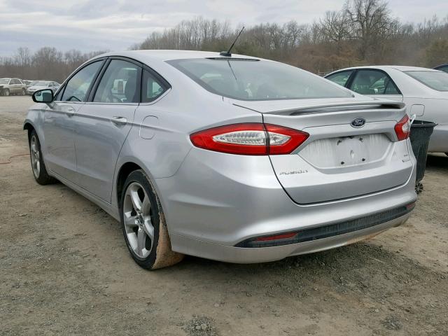 3FA6P0HD6GR399722 - 2016 FORD FUSION SE SILVER photo 3