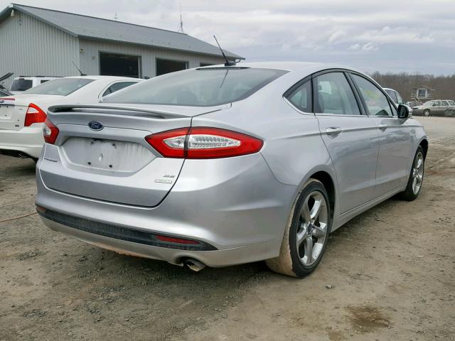 3FA6P0HD6GR399722 - 2016 FORD FUSION SE SILVER photo 4