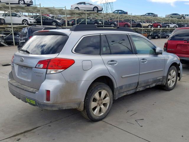 4S4BRDKC2C2287455 - 2012 SUBARU OUTBACK 3. SILVER photo 4