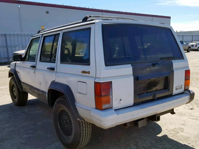 1J4FJ78S8ML532388 - 1991 JEEP CHEROKEE L WHITE photo 3