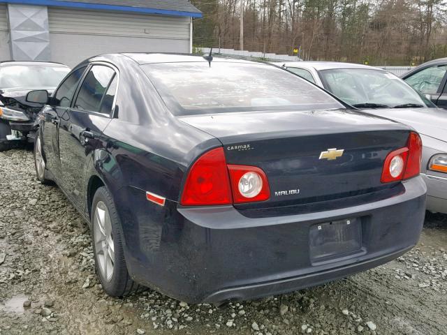 1G1ZB5E13BF281218 - 2011 CHEVROLET MALIBU LS შავი ფოტო 3