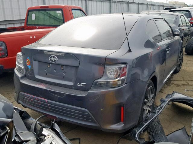 JTKJF5C7XE3078132 - 2014 TOYOTA SCION TC CHARCOAL photo 4