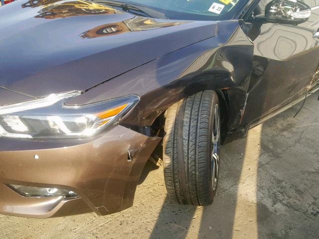 1N4AA6AP6GC440481 - 2016 NISSAN MAXIMA 3.5 GRAY photo 9