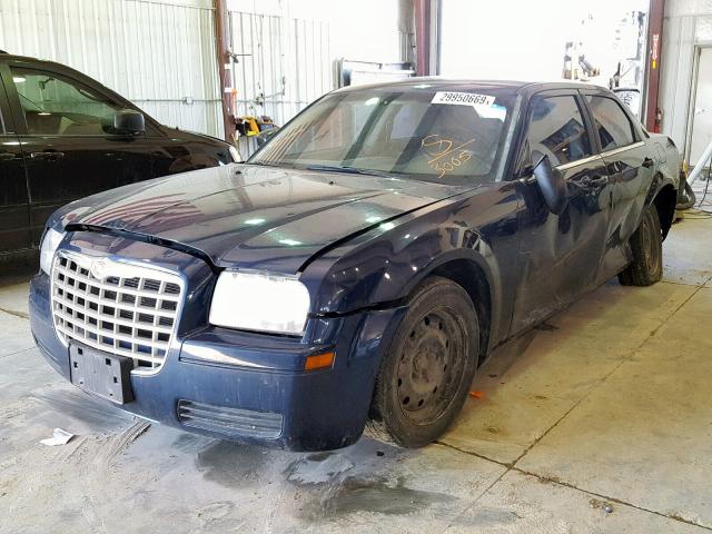 2C3LA43R46H463005 - 2006 CHRYSLER 300 BLUE photo 2