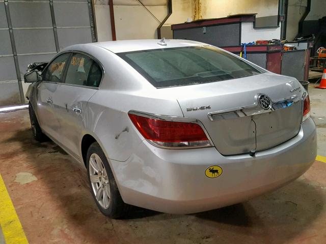 1G4GC5ED7BF121795 - 2011 BUICK LACROSSE C SILVER photo 3