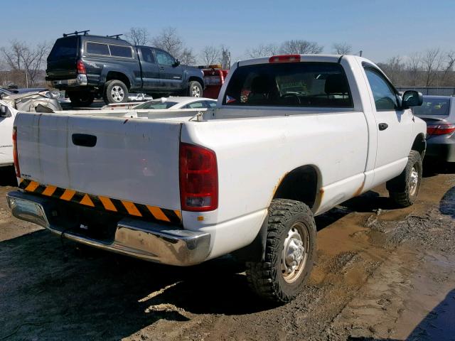 3D7KU26D53G807476 - 2003 DODGE RAM 2500 S WHITE photo 4