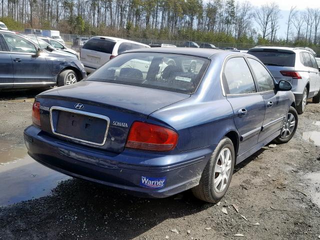 KMHWF25S45A155372 - 2005 HYUNDAI SONATA GL BLUE photo 4