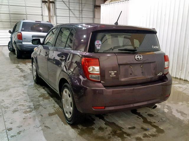 JTKKUPB45E1040350 - 2014 TOYOTA SCION XD PURPLE photo 3