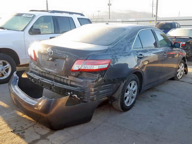 4T4BF3EK5BR204390 - 2011 TOYOTA CAMRY BASE GRAY photo 4