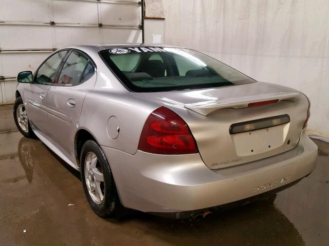 2G2WS522X41141754 - 2004 PONTIAC GRAND PRIX SILVER photo 3