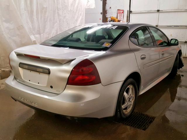 2G2WS522X41141754 - 2004 PONTIAC GRAND PRIX SILVER photo 4