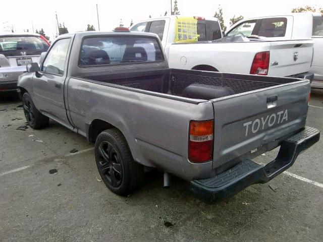 4TARN81A7RZ267624 - 1994 TOYOTA PICKUP 1/2 GRAY photo 3