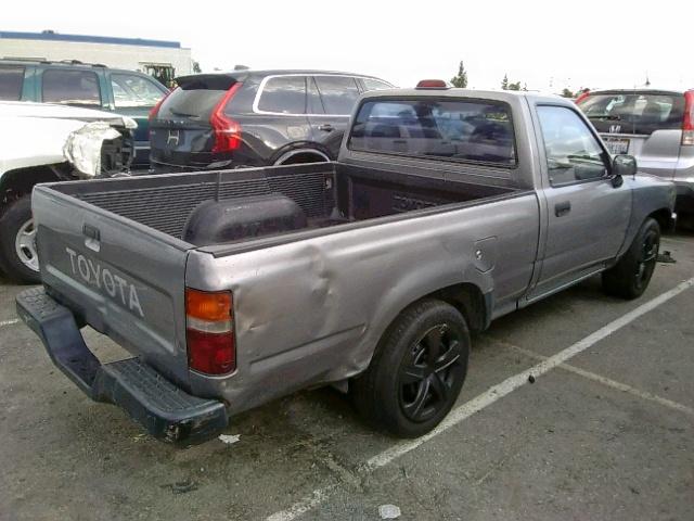 4TARN81A7RZ267624 - 1994 TOYOTA PICKUP 1/2 GRAY photo 4