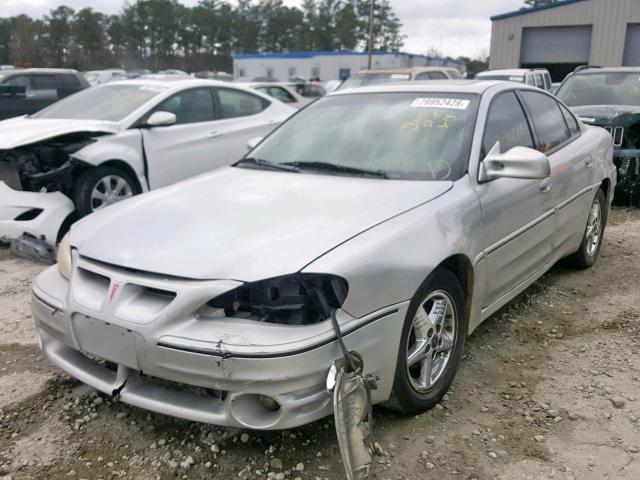 1G2NW52E41C226203 - 2001 PONTIAC GRAND AM G SILVER photo 2