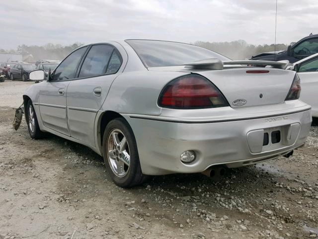 1G2NW52E41C226203 - 2001 PONTIAC GRAND AM G SILVER photo 3