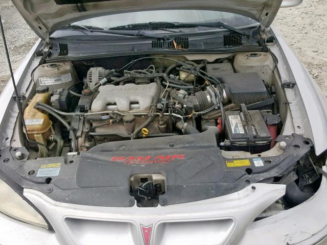 1G2NW52E41C226203 - 2001 PONTIAC GRAND AM G SILVER photo 7