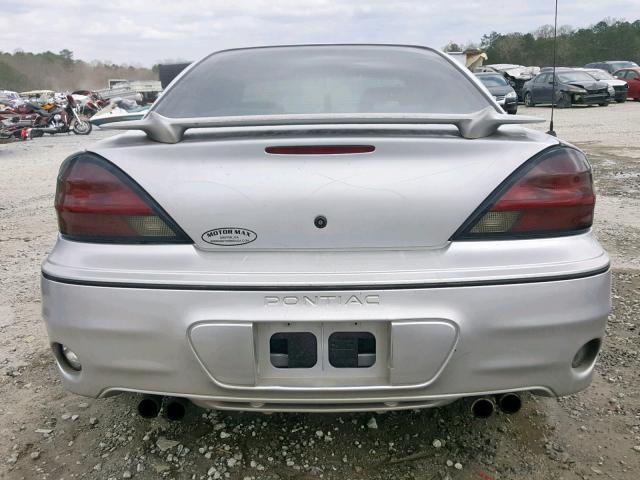 1G2NW52E41C226203 - 2001 PONTIAC GRAND AM G SILVER photo 9