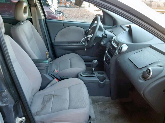 1G8AJ52F15Z125652 - 2005 SATURN ION LEVEL SILVER photo 5