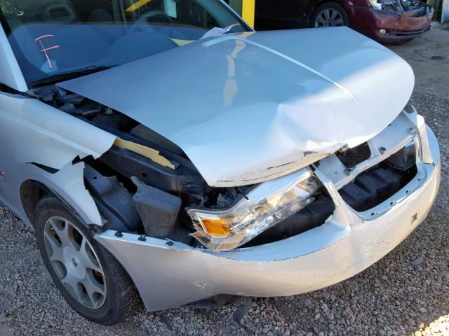 1G8AJ52F15Z125652 - 2005 SATURN ION LEVEL SILVER photo 9