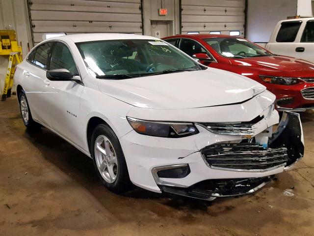 1G1ZB5ST0HF256470 - 2017 CHEVROLET MALIBU LS WHITE photo 1
