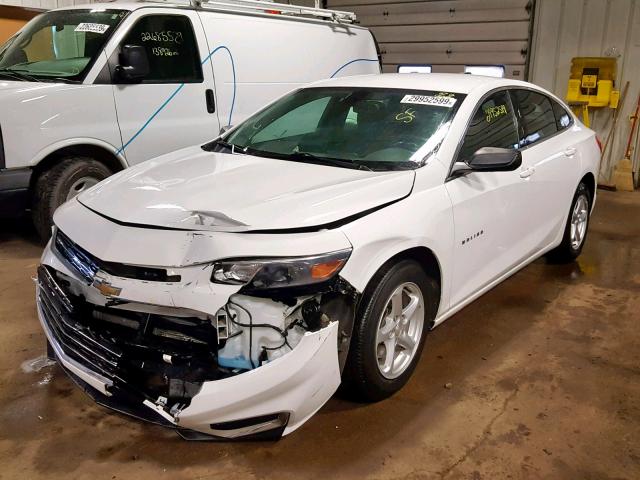 1G1ZB5ST0HF256470 - 2017 CHEVROLET MALIBU LS WHITE photo 2