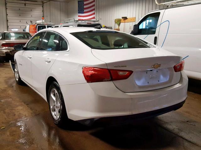 1G1ZB5ST0HF256470 - 2017 CHEVROLET MALIBU LS WHITE photo 3