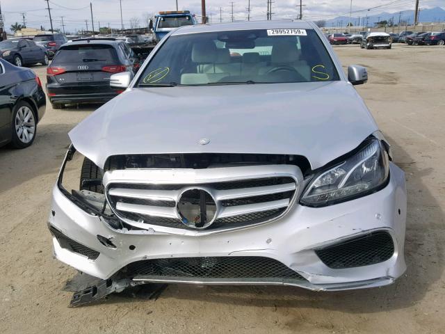 WDDHF5KB5EA873988 - 2014 MERCEDES-BENZ E 350 SILVER photo 9